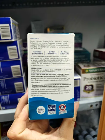 Dầu cá Omega-3 Nordic Naturals Ultimate Omega CoQ10 60 V