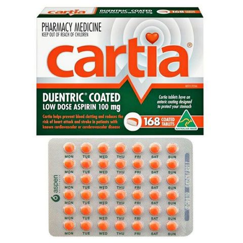 Viên uống Phòng Ngừa Đột Quỵ Cartia 168 Viên - Cải Thiện Tuần Hoàn Máu - Ngăn Ngừa Sự Hình Thành Cục Máu Đông & Bảo Vệ Tim Mạch - S/P Chuẩn Úc