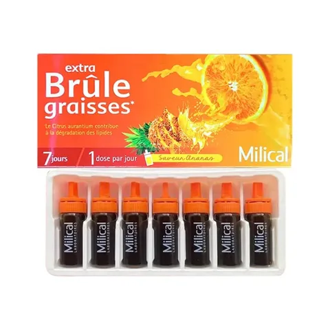 Thức uống detox giảm mỡ Milical Extra Brule Graisses Pháp 7 ngày