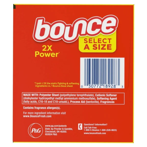 Giấy thơm quần áo bounce chính hãng của Mỹ
