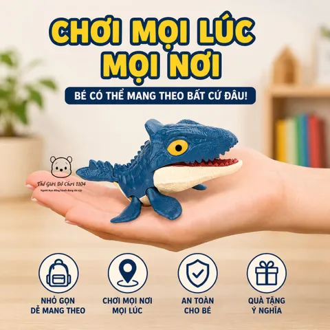 Trứng đồ chơi khủng long cắn tay Blind Egg chuyển động đa khớp giúp kích thích tư duy sáng tạo cho bé