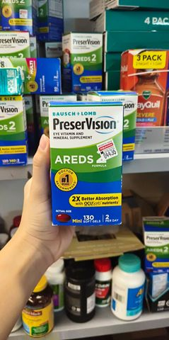 Bausch + Lomb PreserVision AREDS 2 Formula Viên mềm mini 130 viên