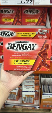 Kem xoa bóp BENGAY Ultra Strength, giảm đau, nhức xương khớp