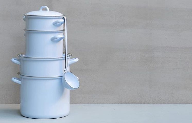 Nồi Riess Classic 24cm 8L Pastel Blue 0275-006