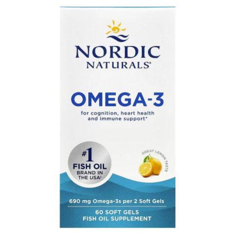 Nordic Naturals Omega-3 Chanh 690 mg 60 Viên Nang Mềm 345 mg 