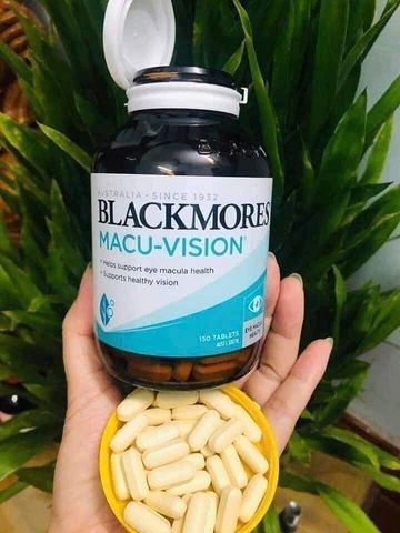 Viên uống Bổ Mắt  Blackmores Macu-Vision 125 & 150 viên - Bảo Vệ Võng Mạc - Giảm Căng Thẳng cho Mắt & Hỗ Trợ Giảm các Biến Chứng về Mắt - S/P Chuẩn Úc