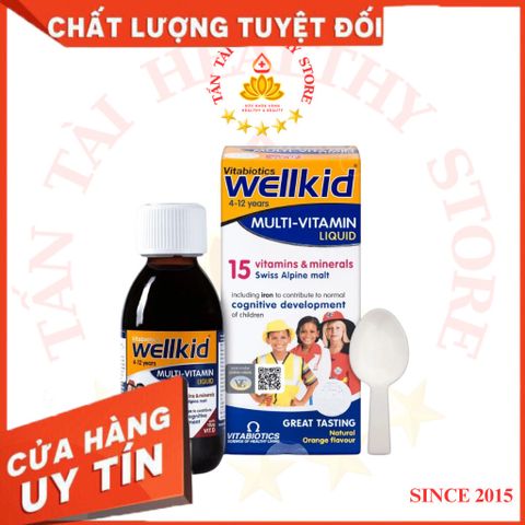 ✅[CHÍNH HÃNG, CHO KIỂM HÀNG] Wellkid Smart Liquid H/150ml VITABIOTICS Siro vitamin tổng hợp trẻ em 4 - 12 Tuổi 764845
