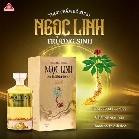 ✅[CHÍNH HÃNG, CHO KIỂM HÀNG] Thực phẩm bổ sung Ngọc Linh Trường Sinh GOLD 500ml (kèm túi)