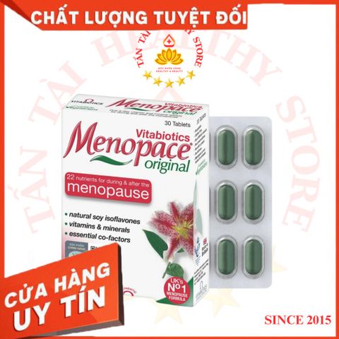 ✅[CHÍNH HÃNG, CHO KIỂM HÀNG] Menopace H/30v VITABIOTICS Hỗ trợ cân bằng nội tiết cho phụ nữ tiền & mãn kinh 764860
