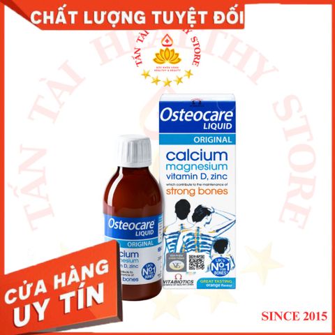 ✅[CHÍNH HÃNG, CHO KIỂM HÀNG] Osteocare Liquid C/200ml VITABIOTICS Siro Canxi Trẻ Em 1+ và Người Lớn 764863