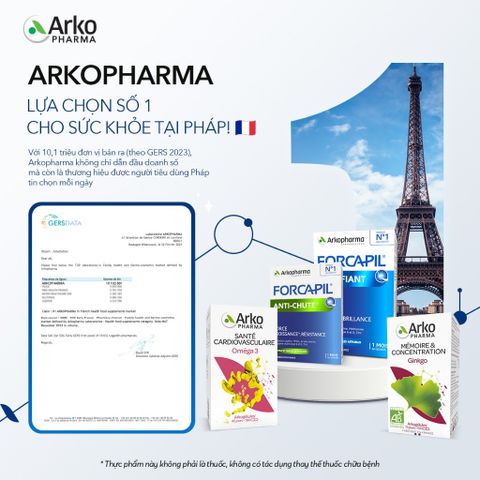 ✅[CHÍNH HÃNG, CHO KIỂM HÀNG] ARKOPHARMA FORCAPIL FORTIFIANT - Hỗ trợ tóc chắc khỏe (phụ nữ có thai dùng được) 764869