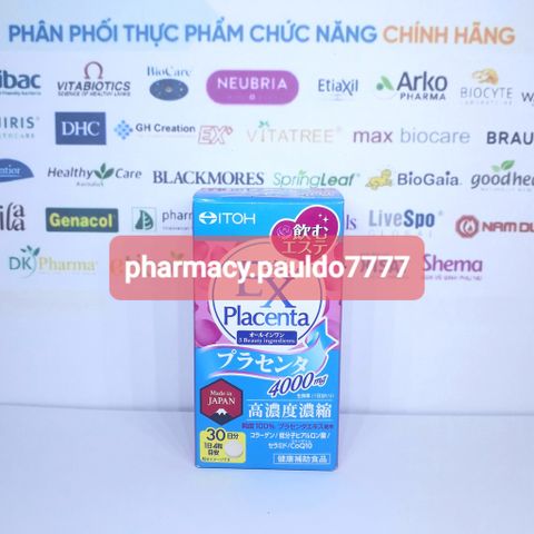 ✅[CHÍNH HÃNG, CHO KIỂM HÀNG] Viên Uống Naris Itoh EX Placenta Từ Nhau Thai 4000mg (Mới) 764871