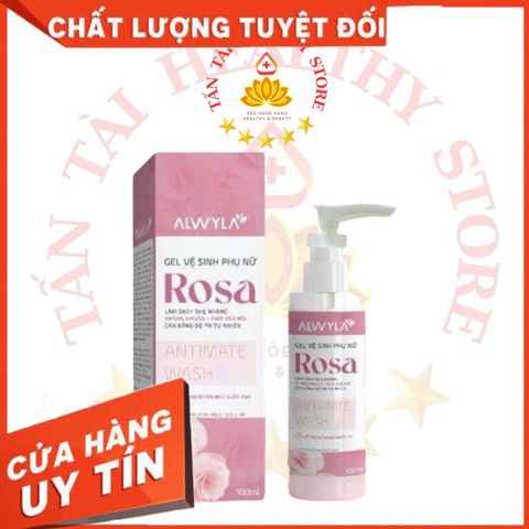 ✅[CHÍNH HÃNG, CHO KIỂM HÀNG] Gel vệ sinh ngăn nấm ngứa, viêm nhiễm, cho nam nữ và bé từ 2 tuổi ROSA 100mL 764888