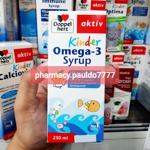 ✅[CHÍNH HÃNG, CHO KIỂM HÀNG]  Siro omega 3 cho bé DOPPEL Kinder Omega-3 Syrup hỗ trợ phát triển não bộ và thị lực cho bé 764894