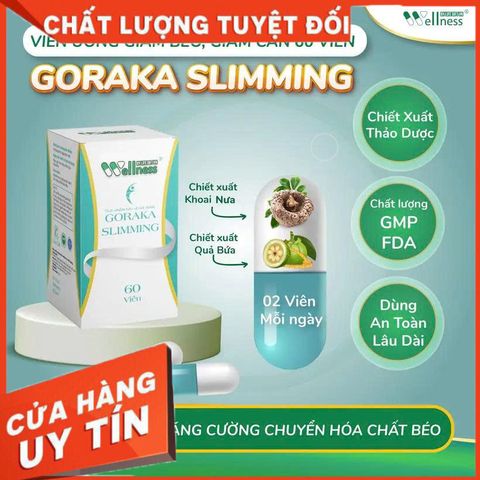 ✅[CHÍNH HÃNG, CHO KIỂM HÀNG] Viên uống hỗ trợ giảm cân Goraka Slimming (60 viên) 764903