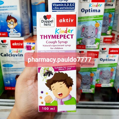✅[CHÍNH HÃNG, CHO KIỂM HÀNG]  Siro ho cho bé DOPPEL Kinder Thymepect Cough Syrup (Chai 100ml) 764905