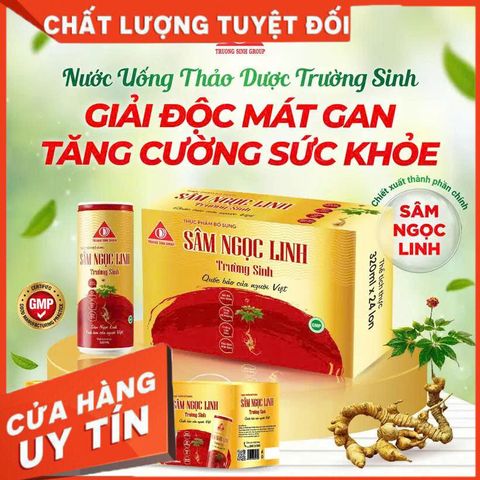 ✅[CHÍNH HÃNG, CHO KIỂM HÀNG] Sâm Ngọc Linh Trường Sinh - đỏ 764915