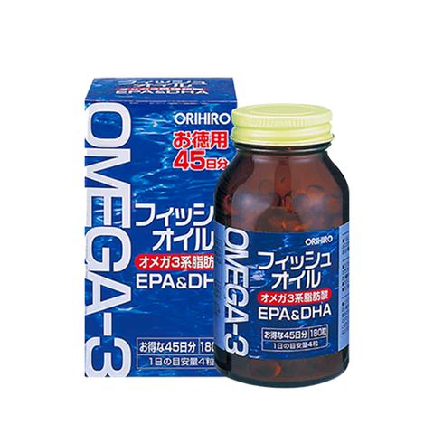 Dầu cá Omega-3 Orihiro Fish Oil EPA & DHA Japan 180 viên