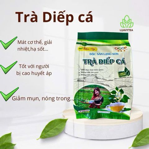 combo 4 gói trà diếp cá đặc sản lạng sơn 