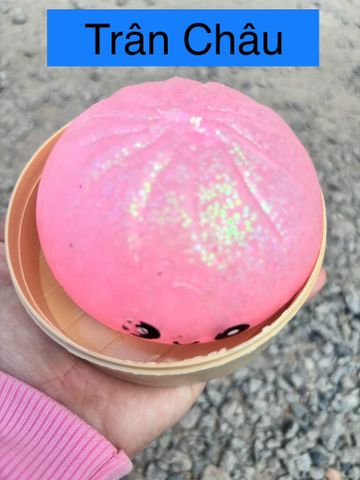 [Đại sỉ Squishy] đồ chơi nhựa silicon mềm dẻo - Bánh bao dạ quang size to