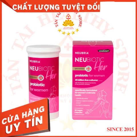 ✅[CHÍNH HÃNG, CHO KIỂM HÀNG] NeuBiotic Her H/30v NEUBRIA Men vi sinh phụ khoa 764951