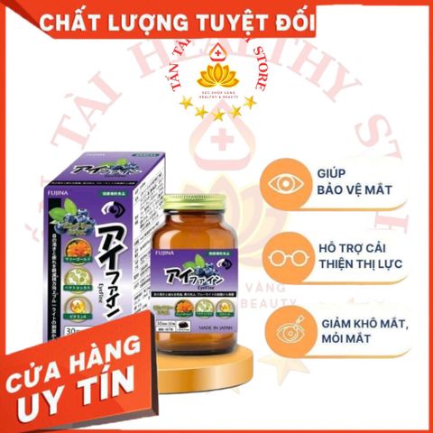 ✅[CHÍNH HÃNG, CHO KIỂM HÀNG] Viên uống bổ mắt EyeFine Fujina Nhật Bản 30 viên 764959