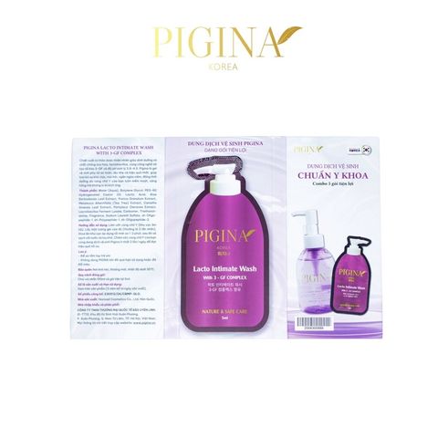 ✅[CHÍNH HÃNG, CHO KIỂM HÀNG] Combo 5 Gói gel Dung dịch vệ sinh Pigina 5ml - Pigina Lacto Intimate Wash 764971