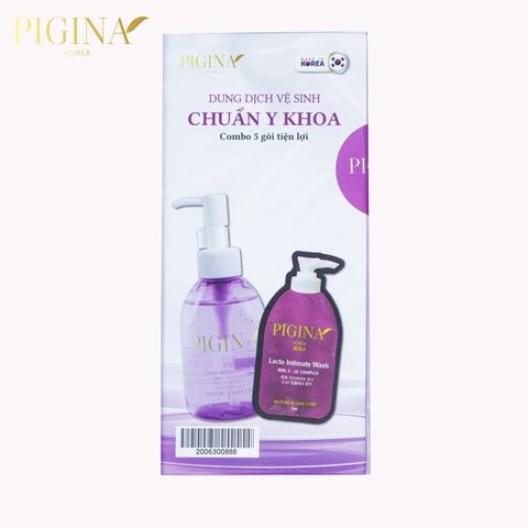 ✅[CHÍNH HÃNG, CHO KIỂM HÀNG] Combo 5 Gói gel Dung dịch vệ sinh Pigina 5ml - Pigina Lacto Intimate Wash 764971