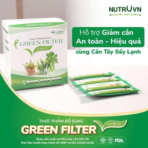 ✅[CHÍNH HÃNG, CHO KIỂM HÀNG] Bột cần tây Green Filter Celery – Bổ sung chất xơ, thanh lọc cơ thể, giảm cholesterol 764981