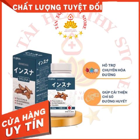 ✅[CHÍNH HÃNG, CHO KIỂM HÀNG] INSUNA viên uống  Hỗ Trợ Ổn Định Đường Huyết,  Hộp/ 120 Viên. 764984