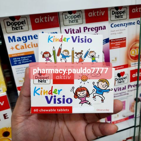 ✅[CHÍNH HÃNG, CHO KIỂM HÀNG]  Viên nhai DOPPEL Kinder Visio hỗ trợ đôi mắt bé khỏe mạnh, thị lực tốt 764998