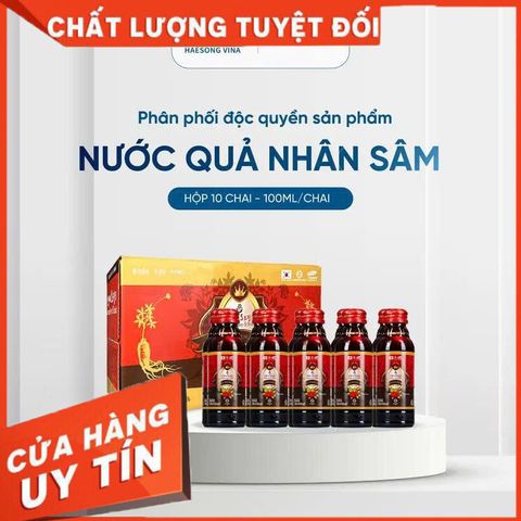 ✅[CHÍNH HÃNG, CHO KIỂM HÀNG] Nước uống Quả Sâm Ginseng Berry S Drink (hộp 10chai) 765001