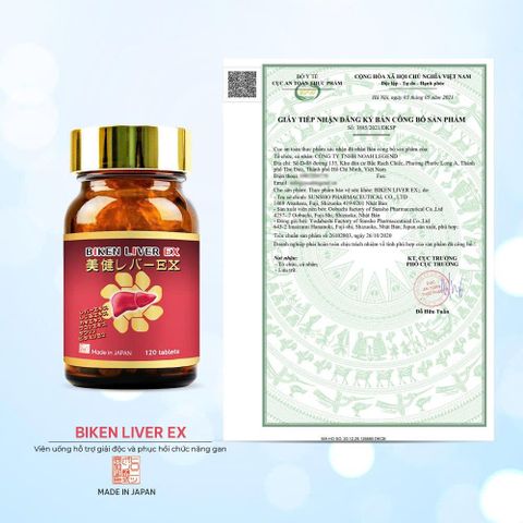 ✅[CHÍNH HÃNG, CHO KIỂM HÀNG] Biken Liver EX - Viên uống hỗ trợ giải độc và phục hồi chức năng gan Nhật Bản 765004
