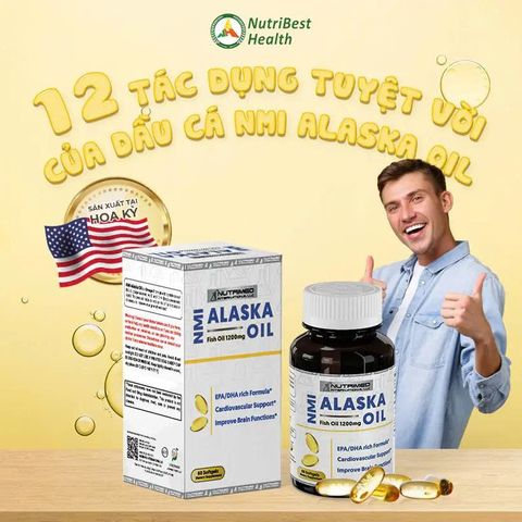 ✅[CHÍNH HÃNG, CHO KIỂM HÀNG] Thực phẩm bảo vệ sức khỏe NMI - ALASKA OIL 765008