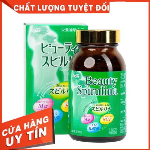 ✅[CHÍNH HÃNG, CHO KIỂM HÀNG] Tảo Beauty Spirulina Nhật Bản giúp đẹp da, tăng sức đề kháng, từ 12 tuổi trở lên 550v 765012