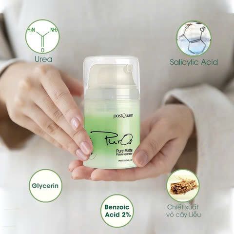 Kem dưỡng PostQuam Pure Matte (Q13) giảm viêm sưng, thâm cho da mụn nặng 50ml [hàng nhập khẩu]