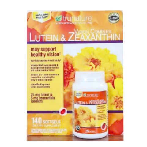 Viên uống Bổ Mắt TruNature Vision Complex Lutein & Zeaxanthin 140 viên - Bảo Vệ & Duy Trì Thị Lực Khỏe Mạnh - Cải Thiện Tầm Nhìn & Bảo Vệ Mắt Khỏi Ánh Sáng Xanh & Tia Cực Tím (UV) - S/P Chuẩn Mỹ