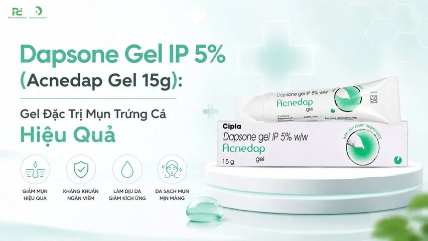 Kem mụn acnedap gel ip 5% 15g