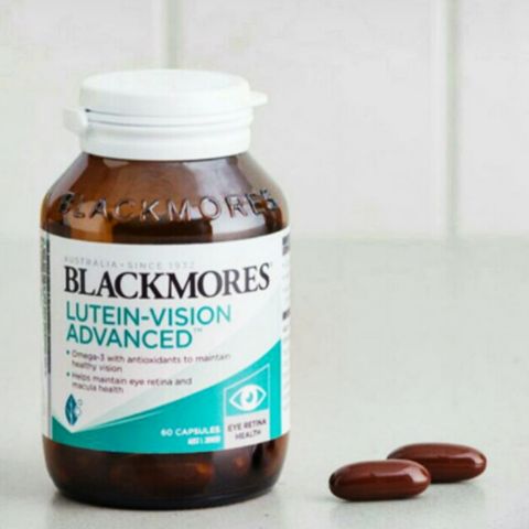 Viên uống Bổ Mắt Blackmores Lutein-Vision Advanced 60 viên - Bảo Vệ Võng Mạc & Điểm Vàng - Cải Thiện Thị Lực & Giảm Tác Hại của Ánh Sáng Xanh - S/P Chuẩn Úc