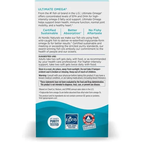 Omega-3 Nordic Naturals Ultimate Omega 1280mg 60 Viên