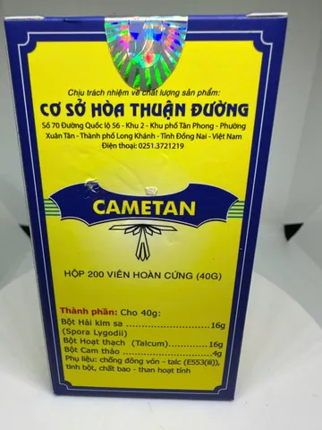 Cametan 200 Viên Hoàn Cứng - Hỗ Trợ Sức Khỏe Thận Và Đường Tiết Niệu