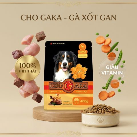 Hạt cho chó Chogaka ADULT Vị Gà Xốt Gan (Túi 400g)