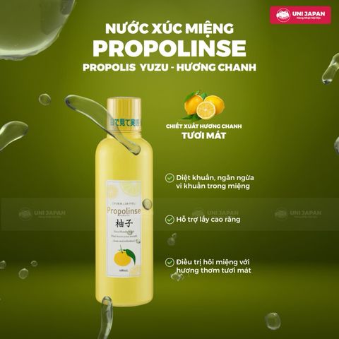 Nước súc miệng Propolinse Khử mùi hôi miệng và tạo hơi thở thơm tho. 765042