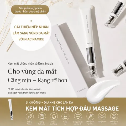 LUREAQU Kem mắt mờ nếp nhăn, mờ nám và tàn nhang có đầu Massage 765047