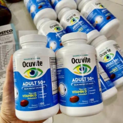 Viên uống Bổ Mắt Dành cho Người Trên 50 Tuổi - Bausch + Lomb Ocutive Adults 50+ 150 viên - Giải Pháp Tăng Cường & Bảo Vệ Sức Khỏe Thị Lực cho Người Cao Tuổi - S/P Chuẩn Mỹ