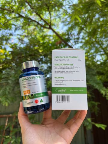 [Nhập khẩu] Viên uống bổ não Careline Ginkgo Biloba 2500mg (60 viên)