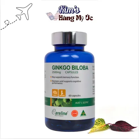 Viên bổ não Careline Ginkgo Biloba 2500mg (60 viên)