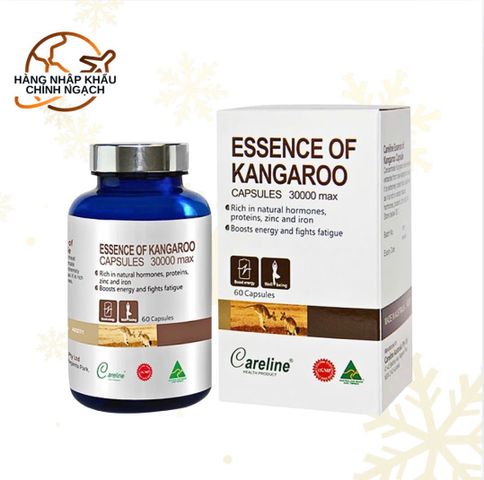 [Nhập khẩu] Viên uống giúp phục hồi sức khỏe - Careline Essence of Kangaroo 30000 Max (60 viên)