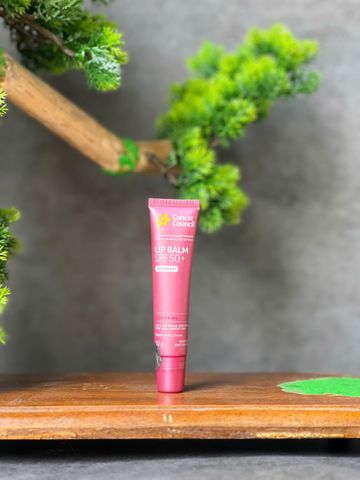 Son Dưỡng Chống Nắng Có Màu Cancer Council Lip Balm Raspberry SPF50+ 15g