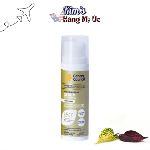 Sản phẩm chống nắng Cancer Council Face Day Wear Hydrating Serum SPF 50+.